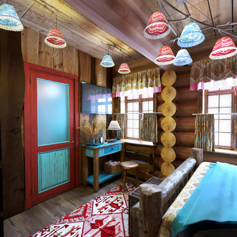 Гостевой деревянный домик, 2 этажа,