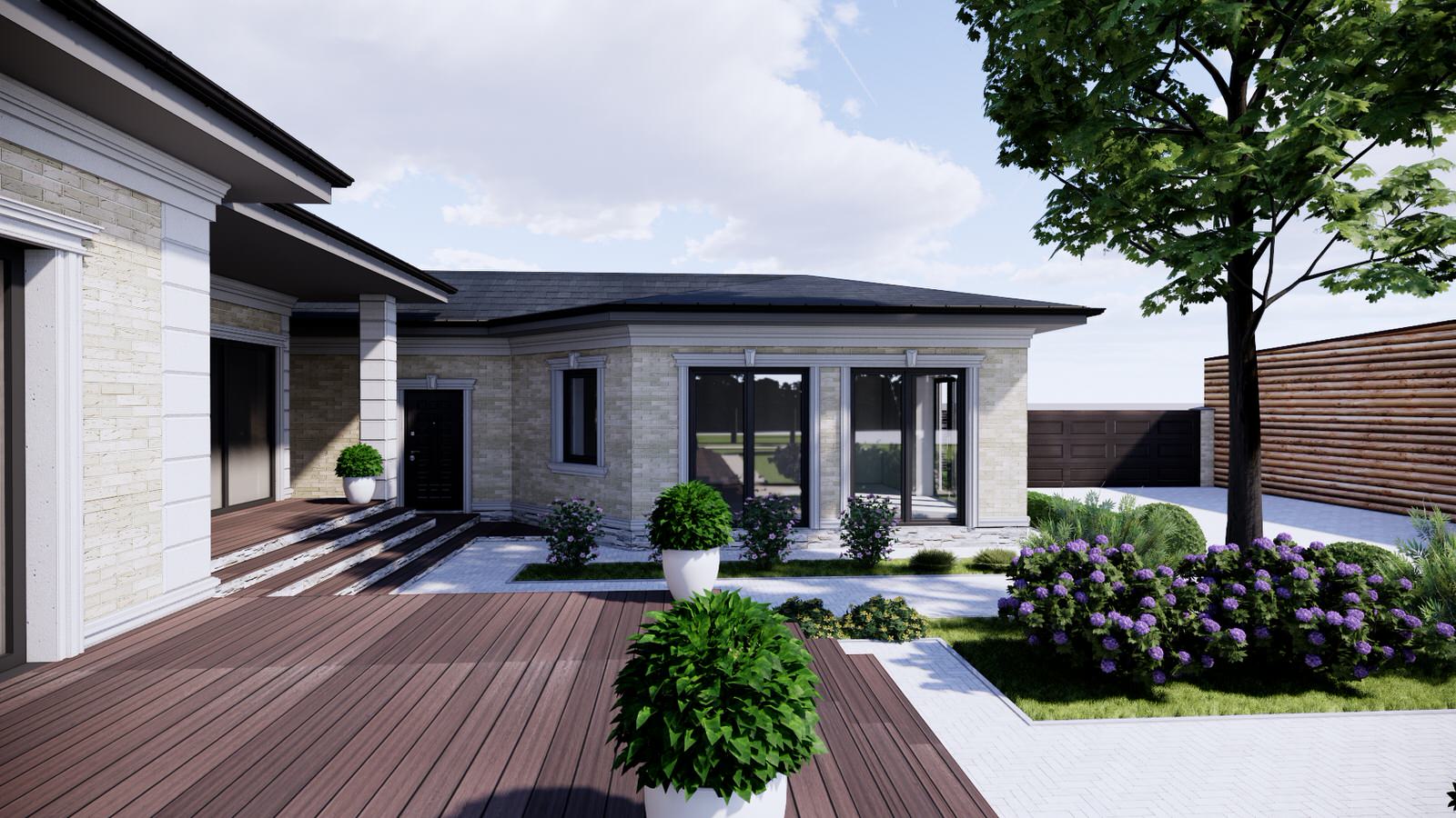 Проект дома с бассейным комплексом