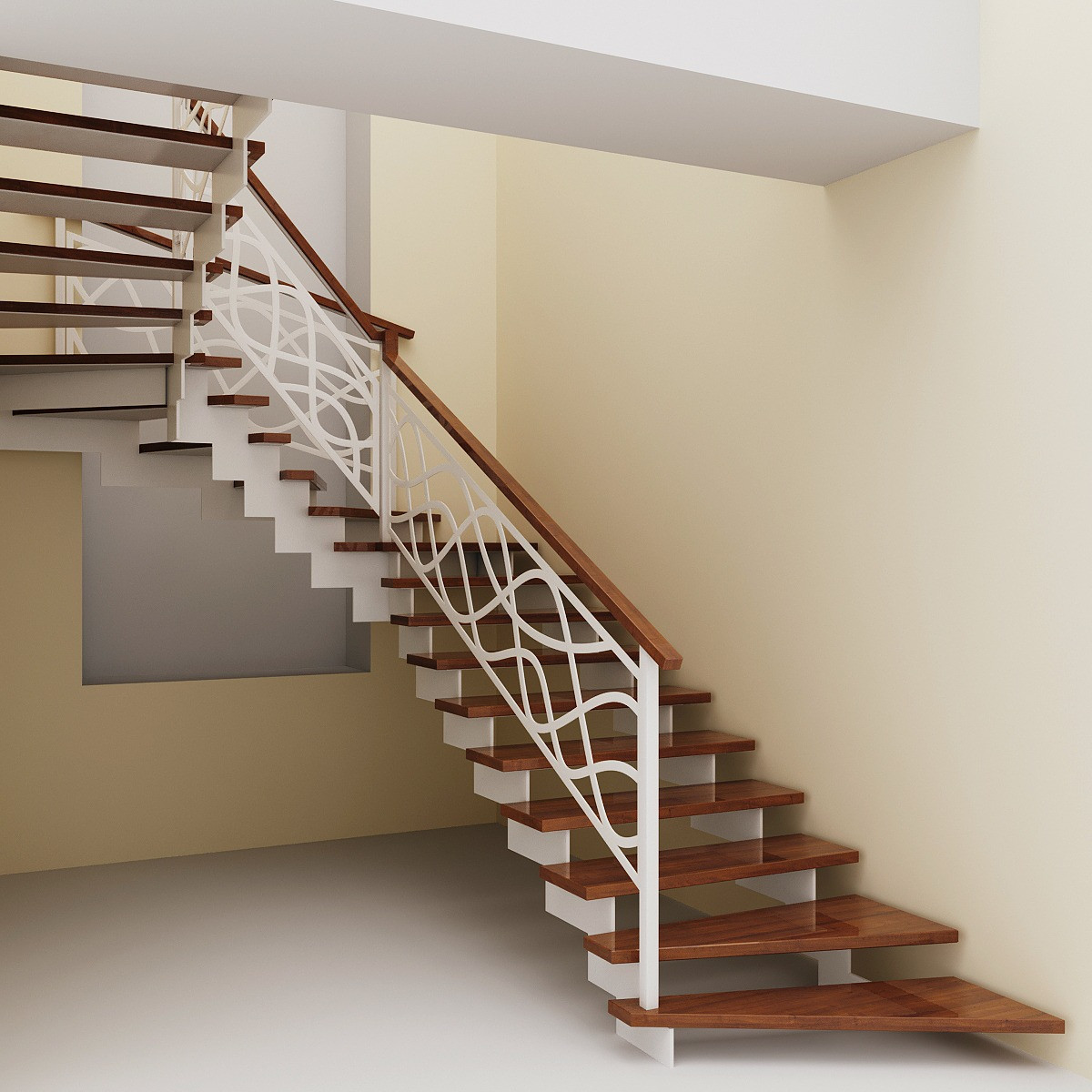 Проект лестницы для согласования с заказчиком.