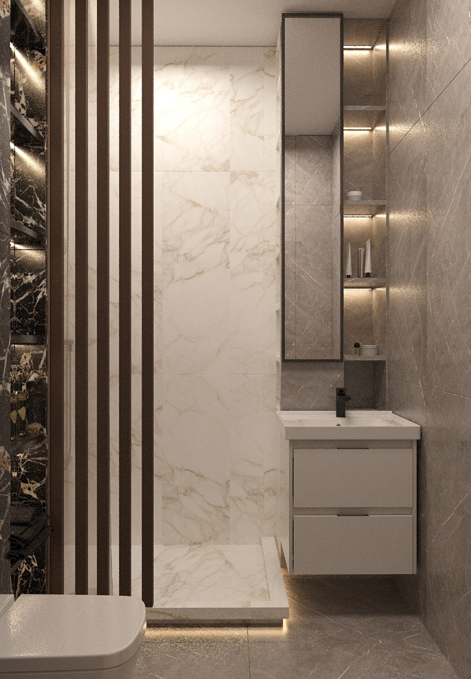 Травертин и дерево