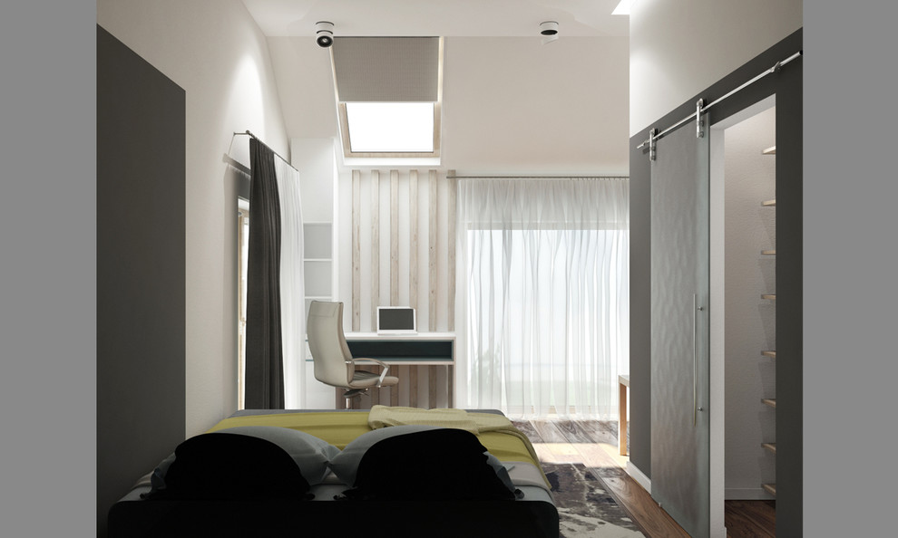 Небольшой загородный дом - 2 этаж Спальня-гардеробная