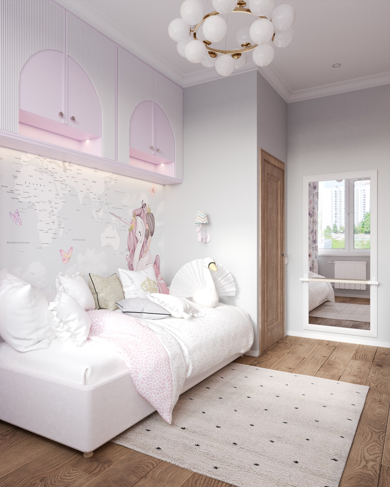 Трехкомнатная квартира 63 м² для семьи с ребенком в ЖК Дмитровское