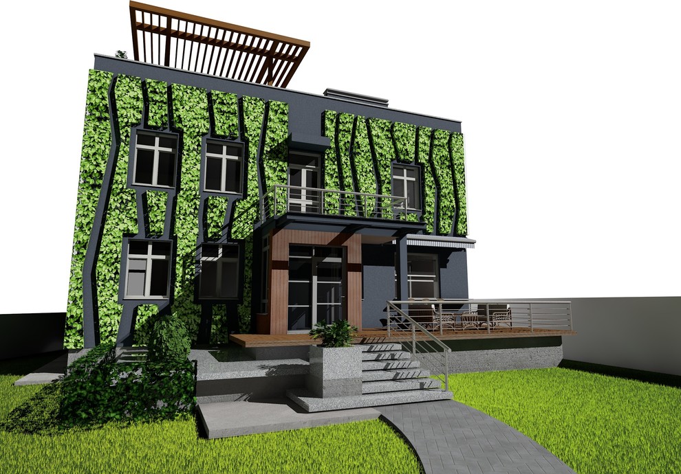 Реконструкция дома в городской среде. Екатеринбург.