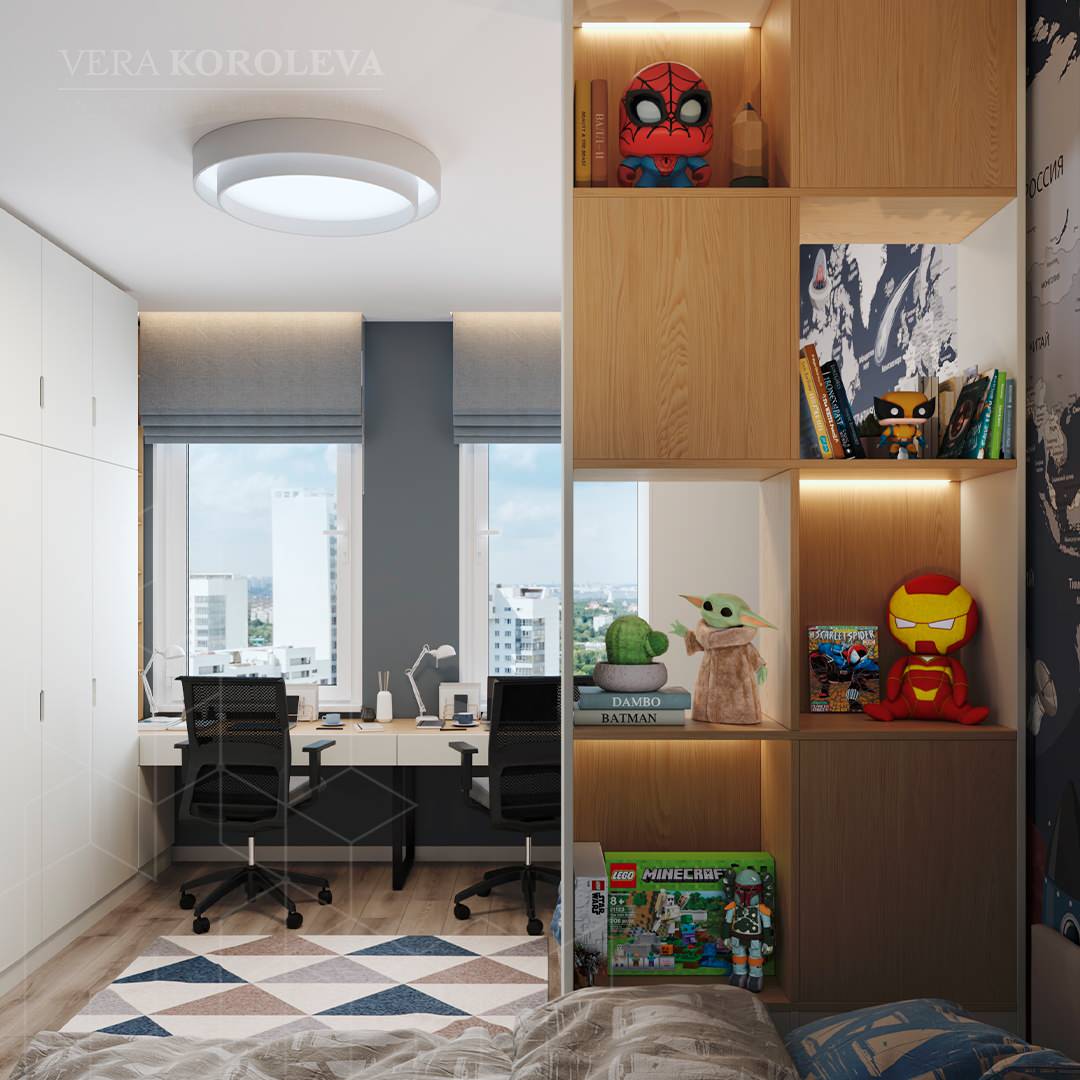 Дизайн-проект двухкомнатной квартиры в современном стиле