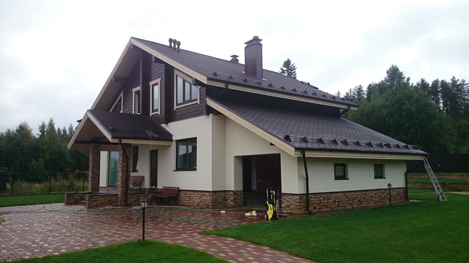 Комбинированный дом в Коробицыно