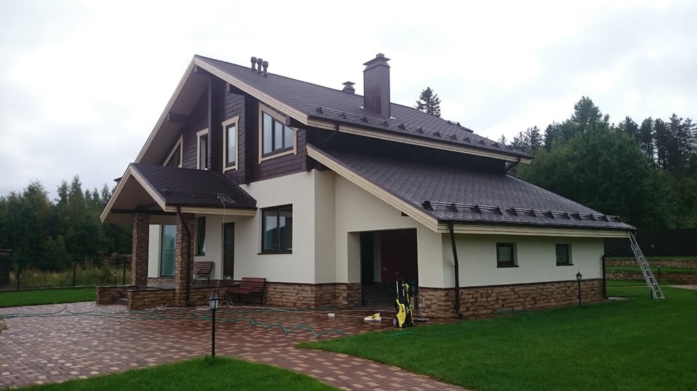 Комбинированный дом в Коробицыно