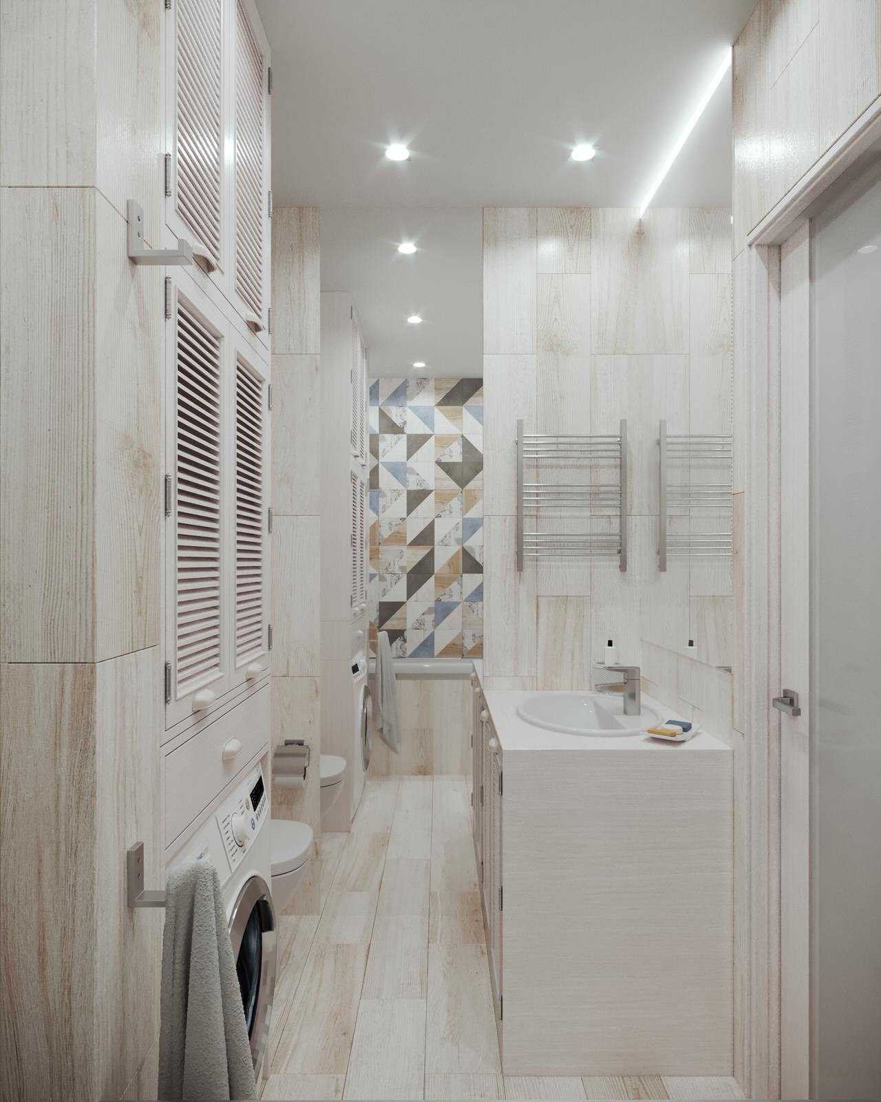 Проект интерьера двухкомнатной квартиры в стиле сканди