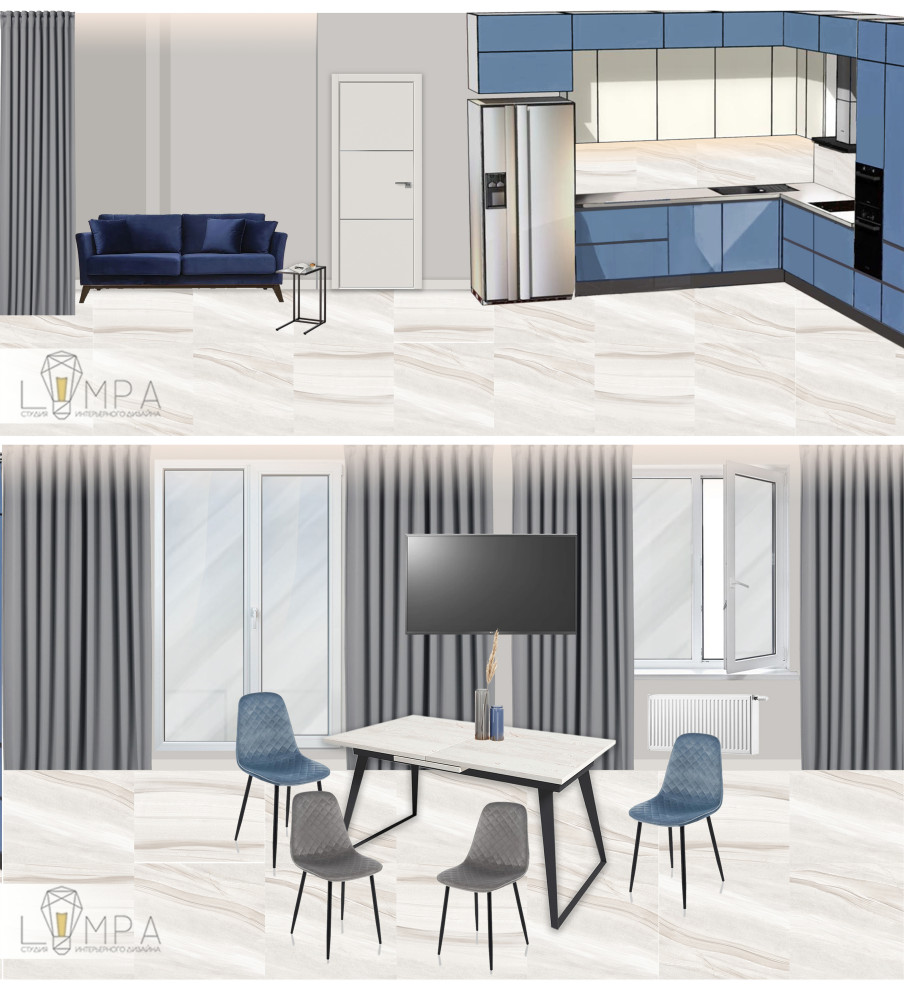 Концепт трехкомнатной квартиры в ЖК Дом на Блюхера