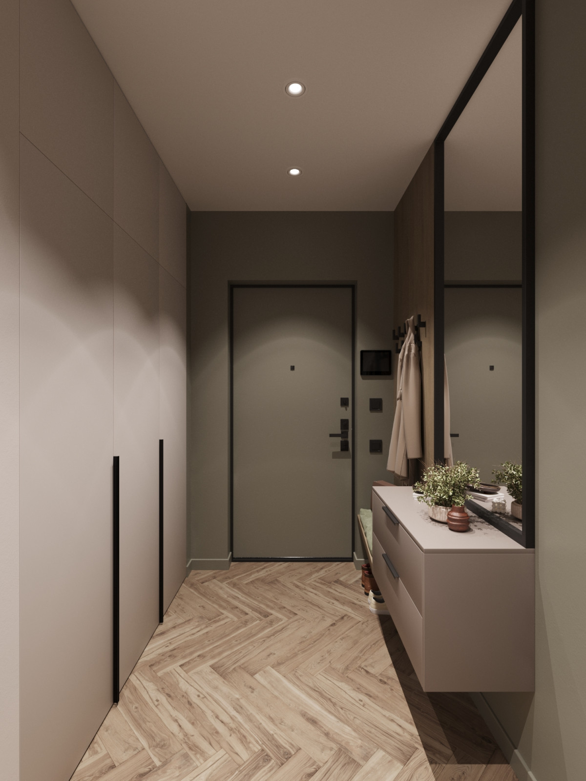 Дизайн-проект - Евротрешка 66 м2 для молодой многодетной семьи