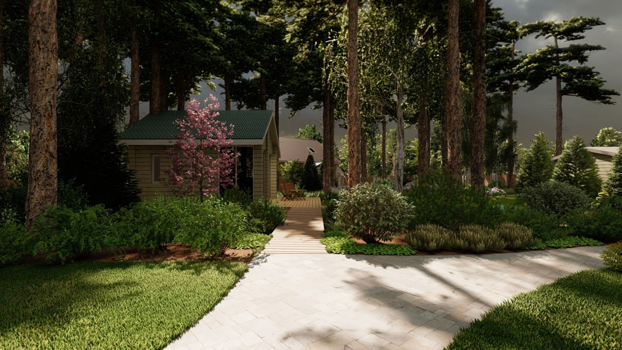 Проект сада Лесная жемчужина