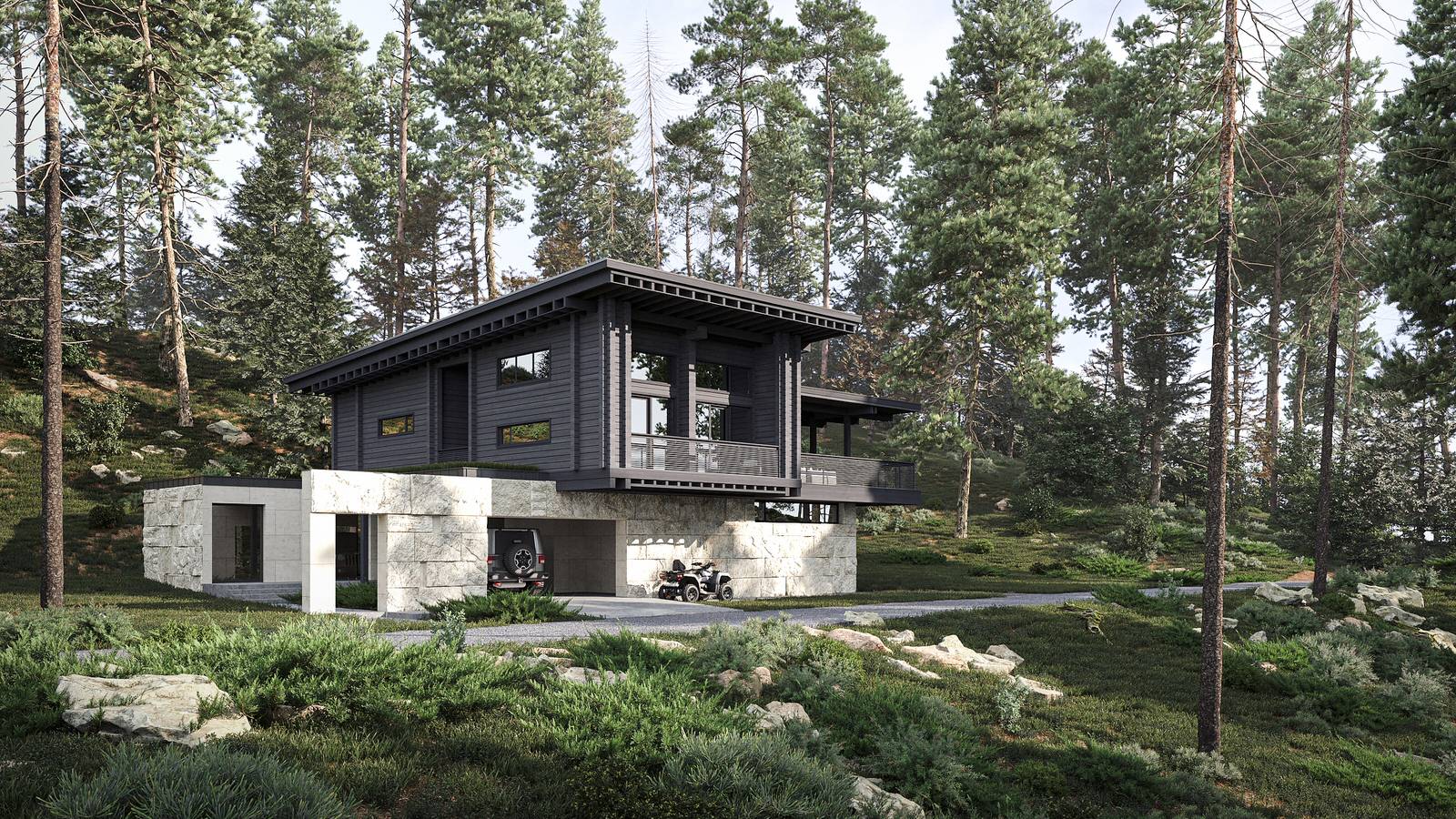 Обложка проекта: Гостевой дом в пос. Красная Поляна