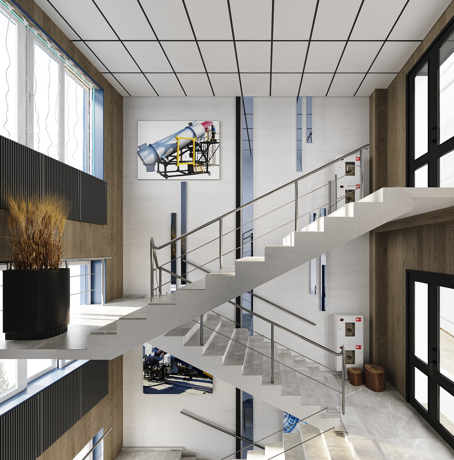 Проект лестничного проема завода СЭП