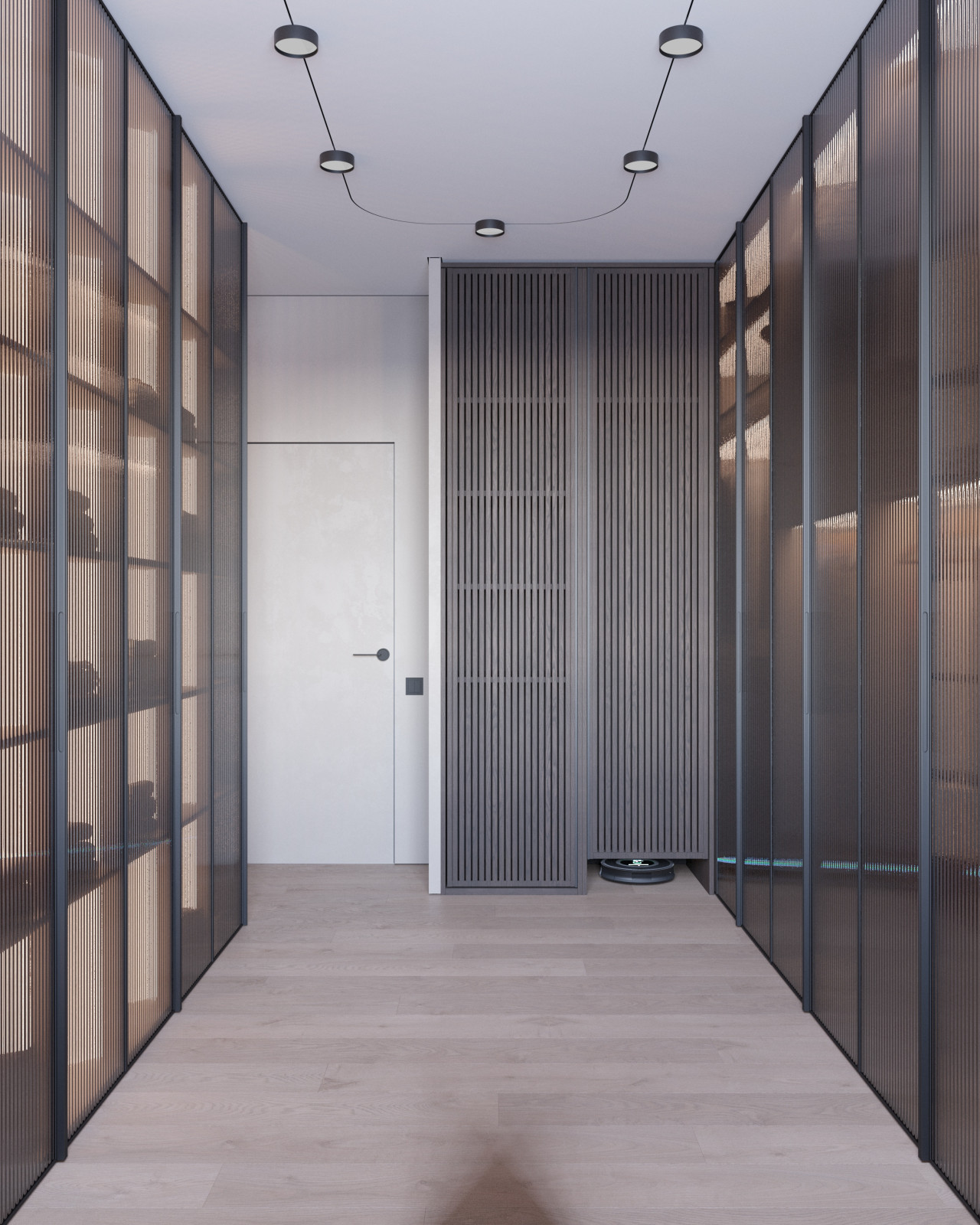 Стильная гардеробная комната