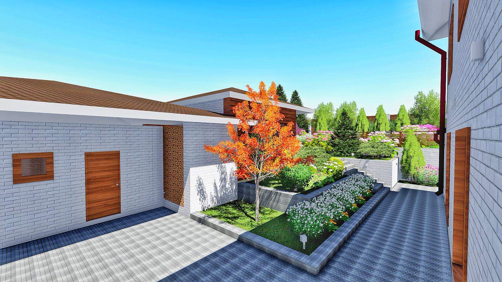 Ландшафтный дизайн Иркутск п. Марково