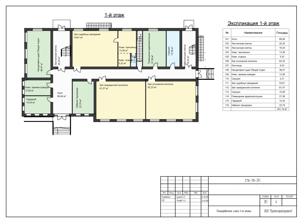 Эскизный проект Здания районного суда