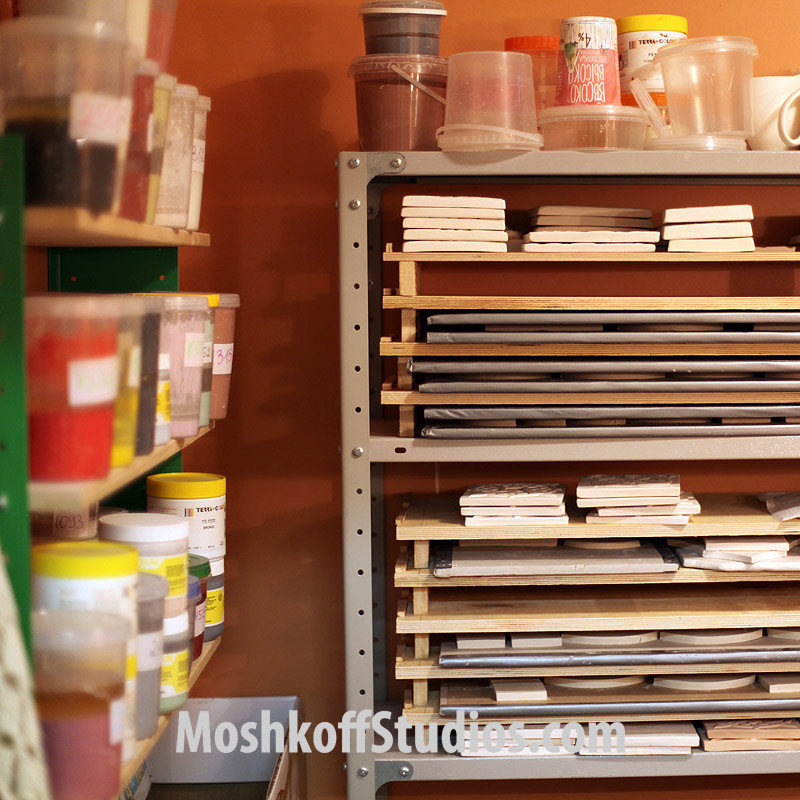 процесс изготовления плитки ручной работы