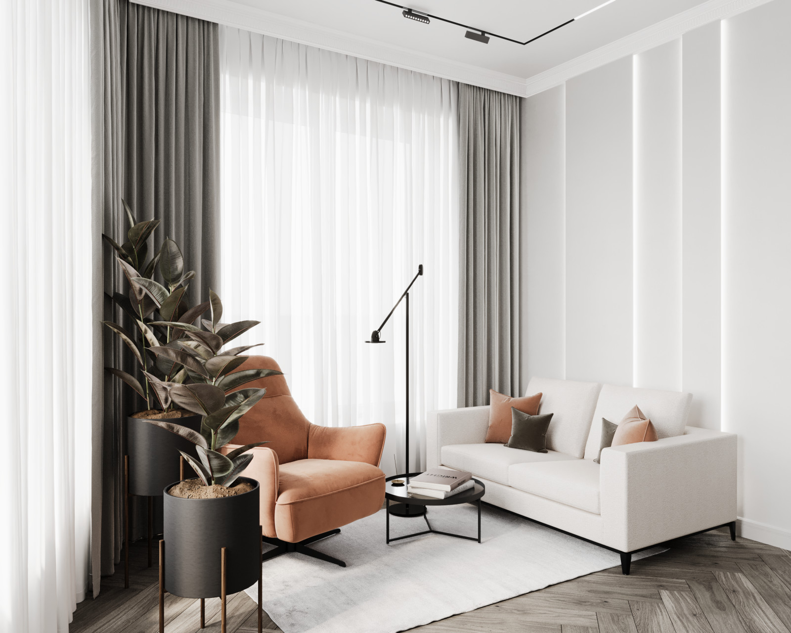 Дизайн интерьера квартиры в жилом комплексе "Сердце Столицы"