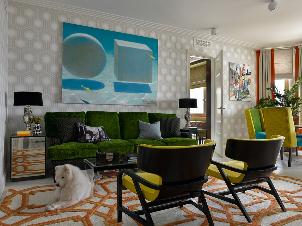 Цветной интерьер квартиры на Ломоносовском