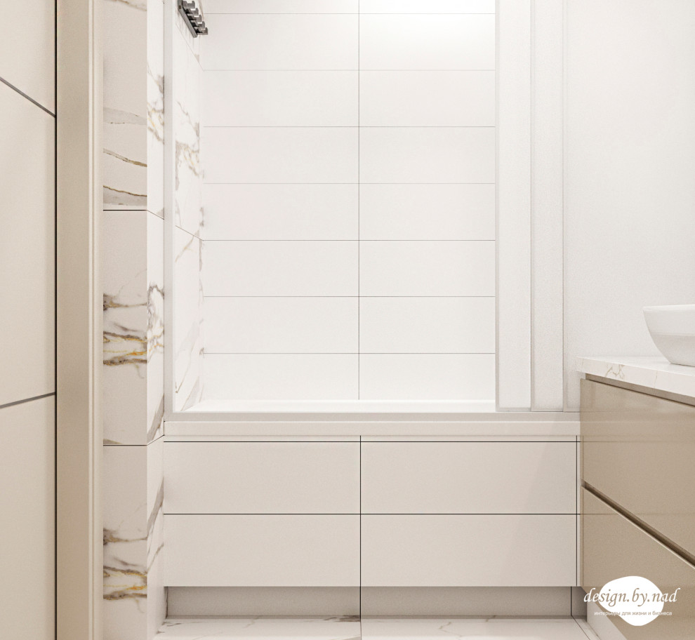 Обложка проекта: Трехкомнатная квартира в светло-бежевых тонах