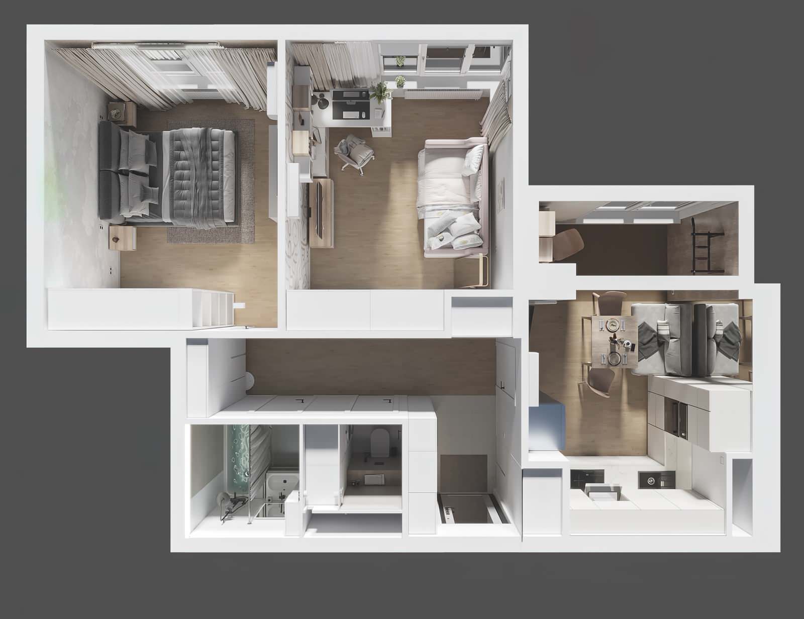 Двухкомнатная квартира в ЖК Преображение