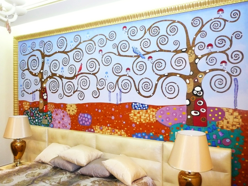 Квартира в современном стиле с элементами ар-деко в Москве