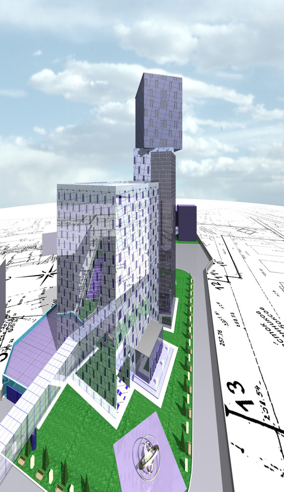 Эскизный проект офисного здания в г. Екатеринбурге