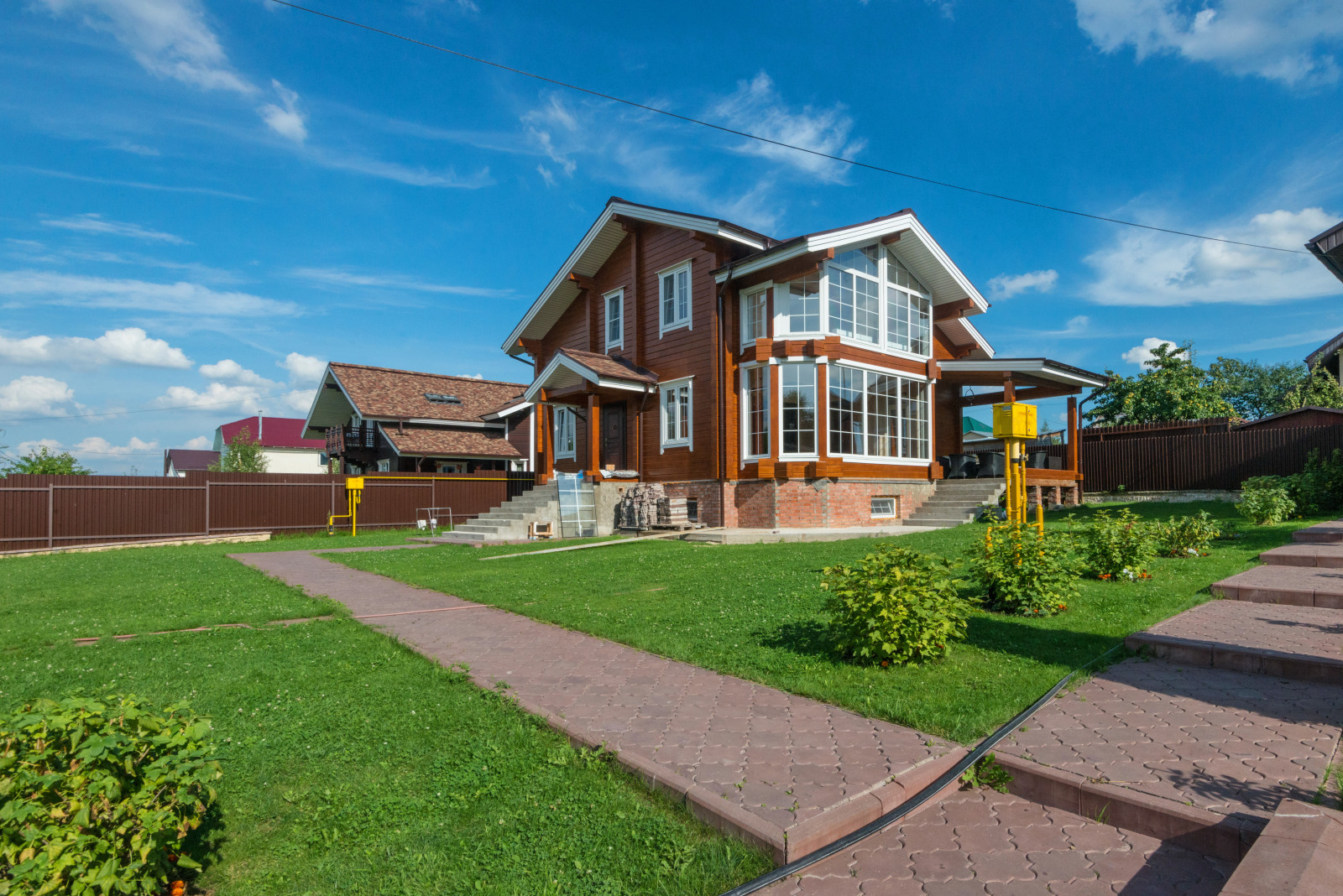 Обложка проекта: Дом из клееного бруса по индивидуальному проекту в д.Жабкино