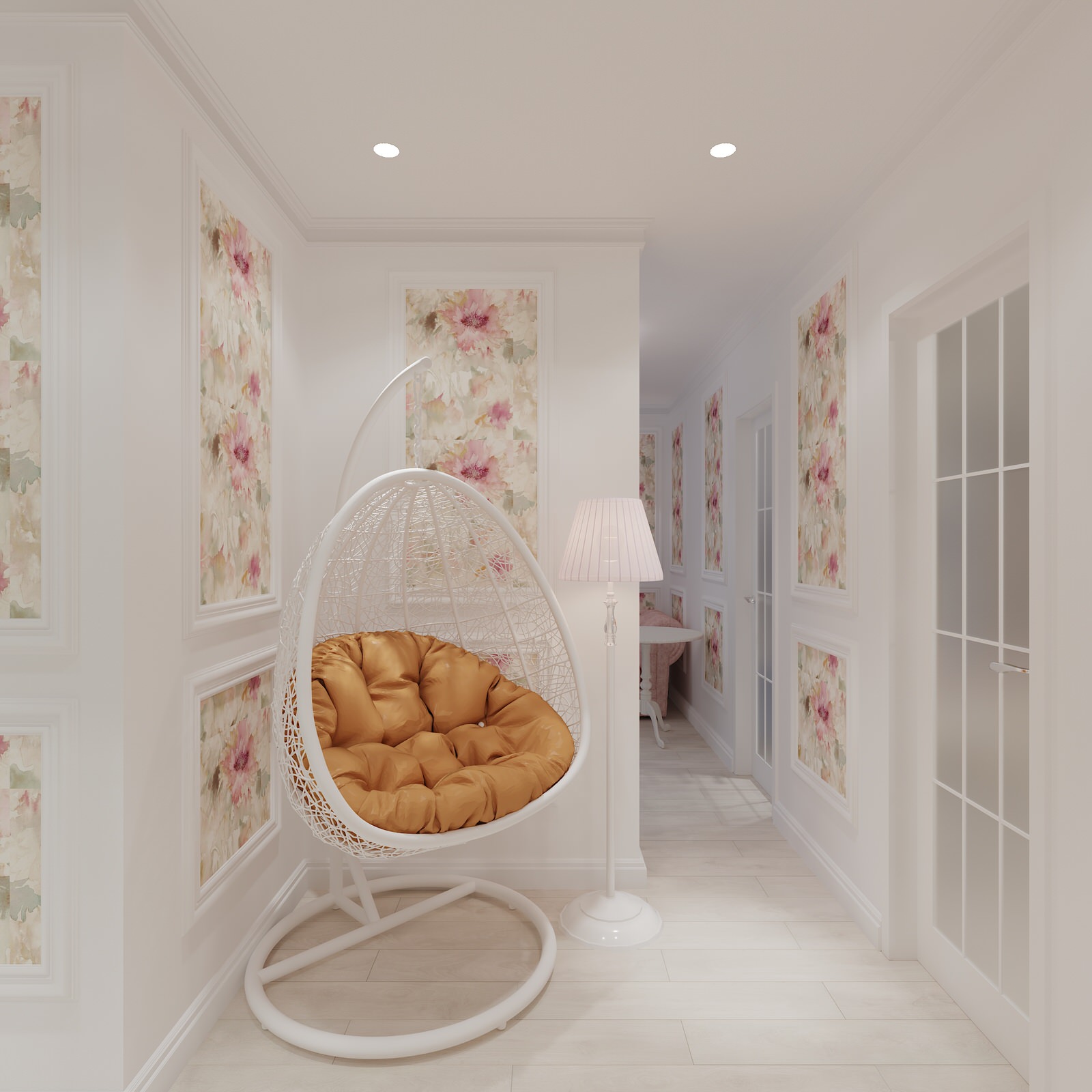 Дизайн - проект для романтичной, нежной и семейной женщины.