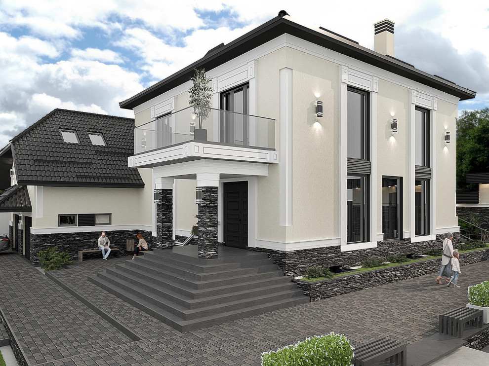 Дом с ландшафтом