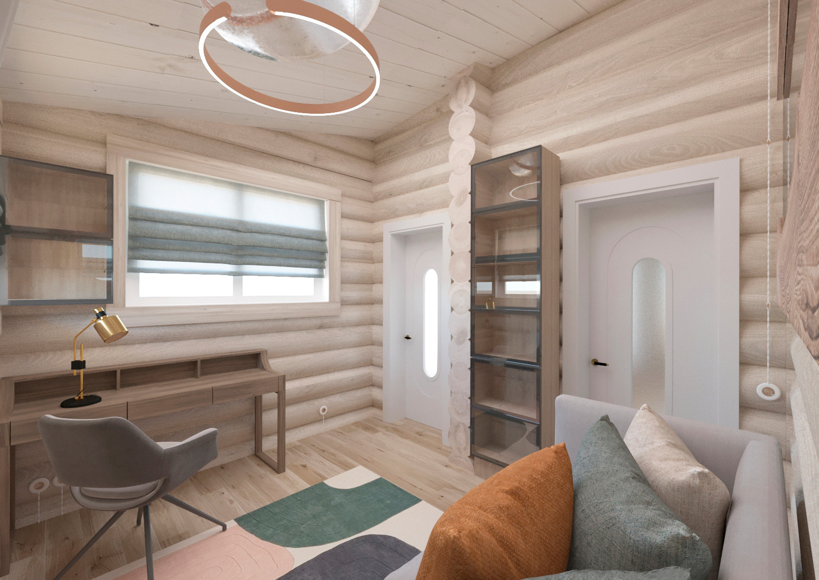 Дизайн интерьера в доме-срубе