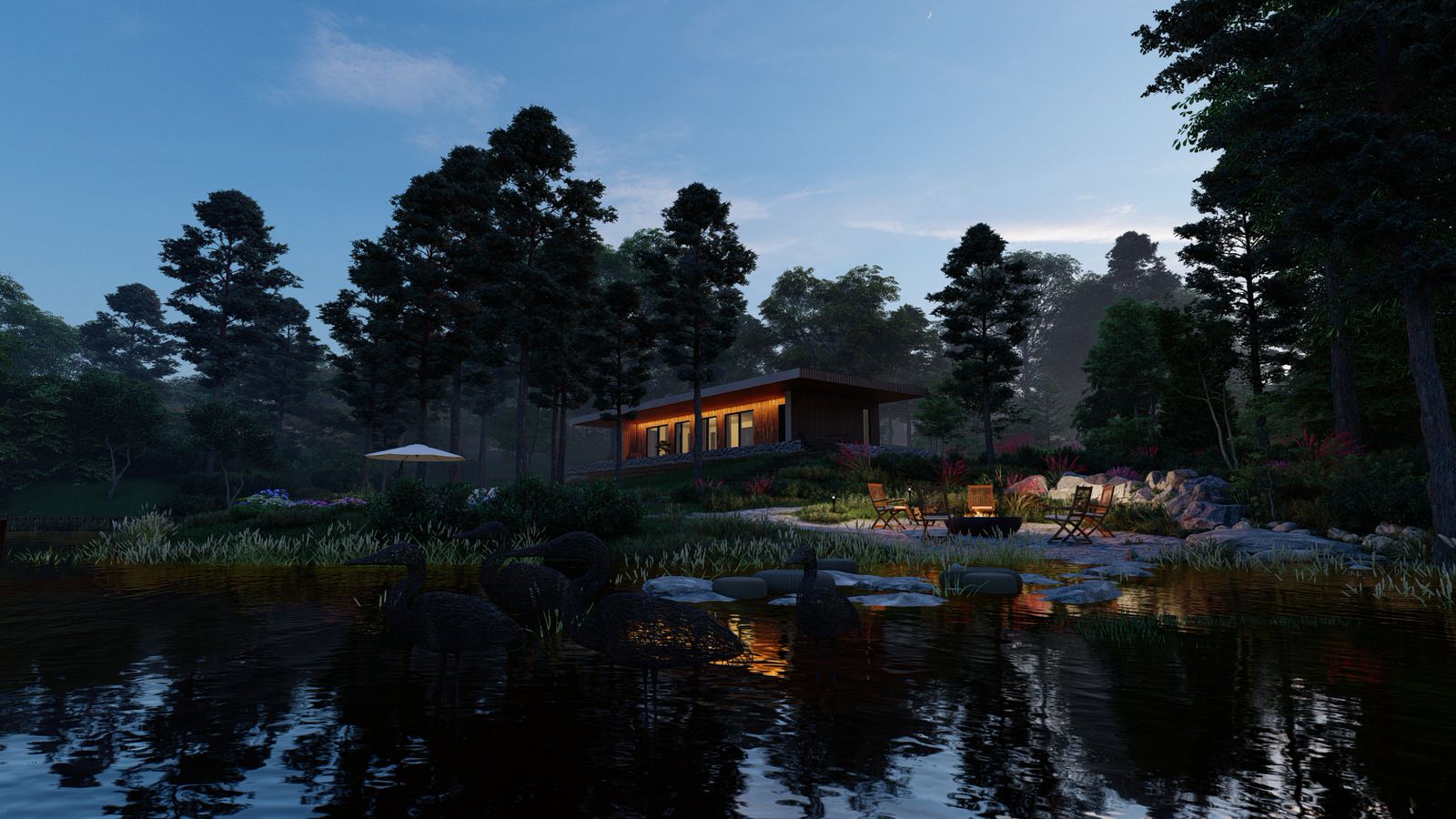 Обложка проекта: У реки