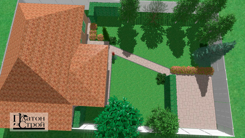 Ландшафтный проект 5 соток. Борисполь