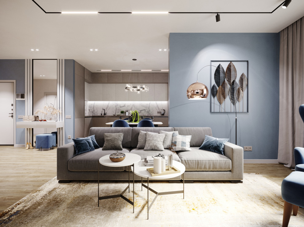 Дизайн квартиры в Москве в светлых тонах