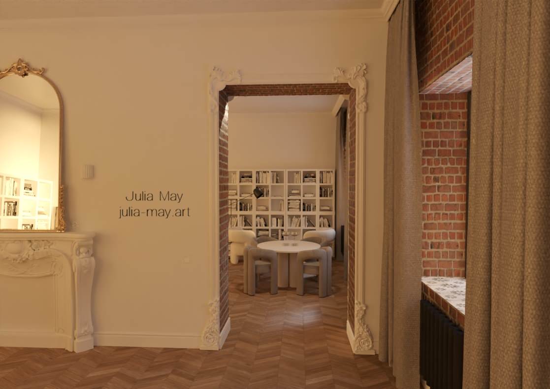 Дизайн-проект квартиры в историческом центре Санкт Петербурга в классическом сти