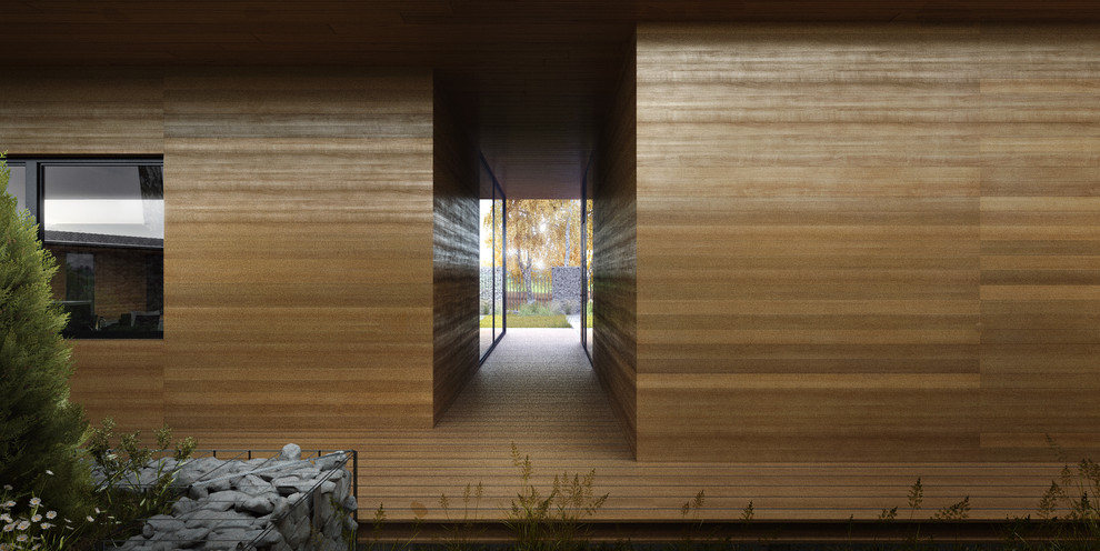 Задний фасад основного дома