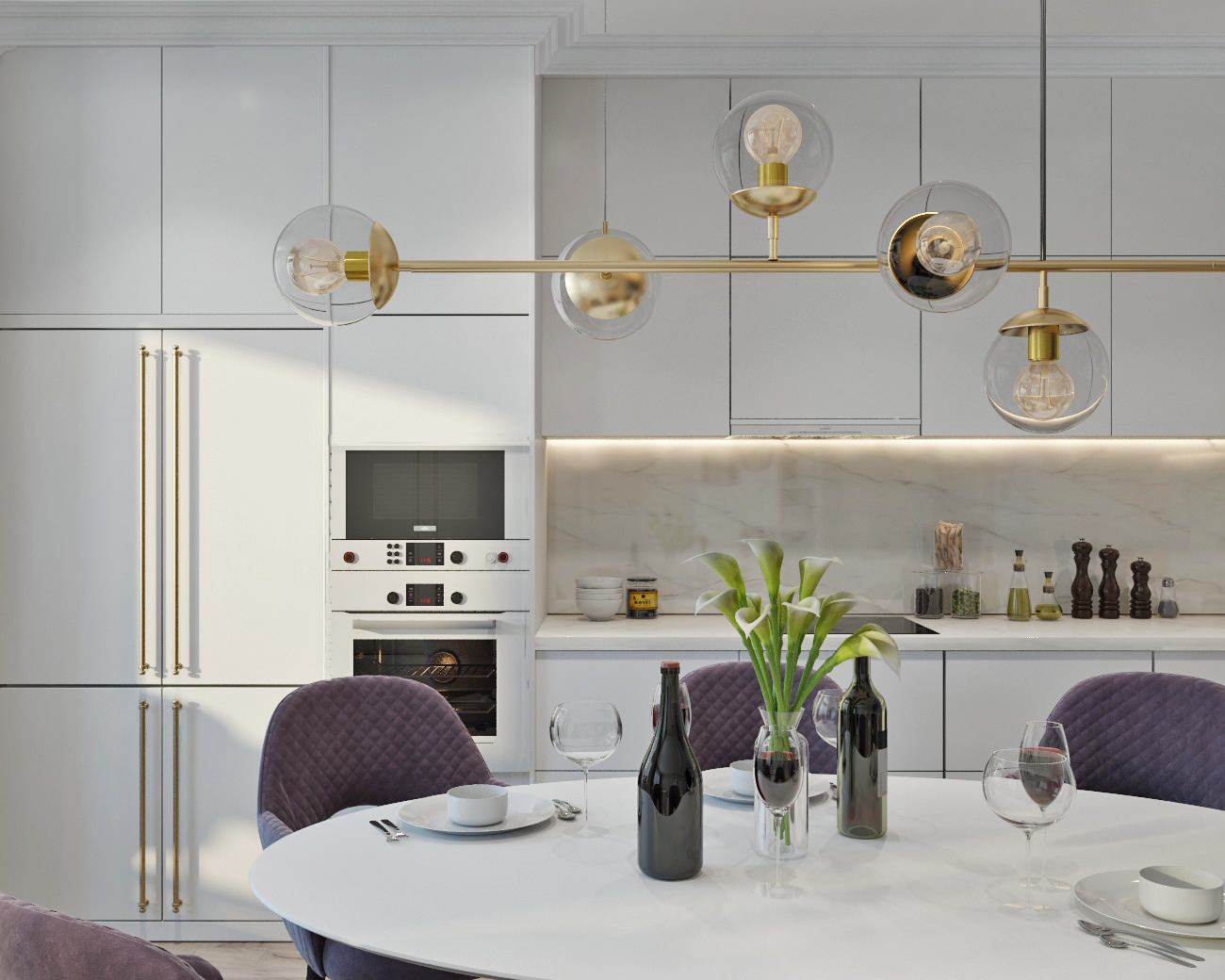 Дизайн проект 4-х комнатной квартиры в ЖК Планета