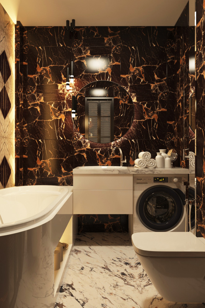 Дизайн интерьера в ЖК Фамилия. Ванная