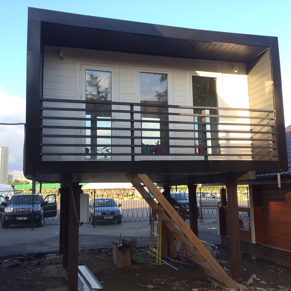 Минидом. Выставочный образец на 65 км МКАД