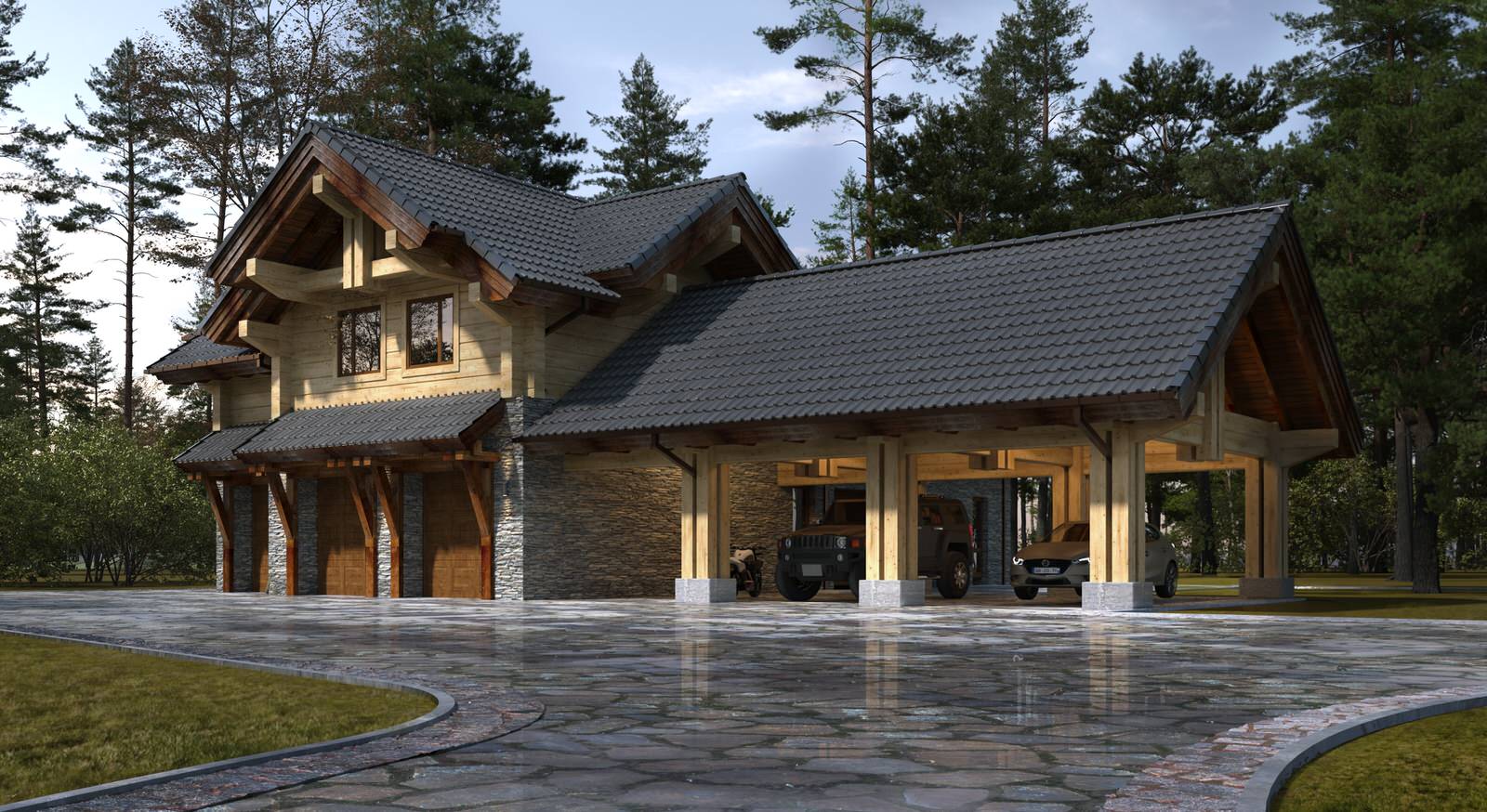 Современная усадьба в классическом стиле