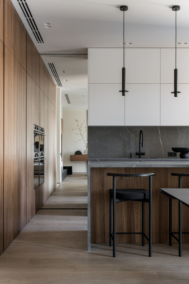 Квартира для активной семьи в минималистичном стиле