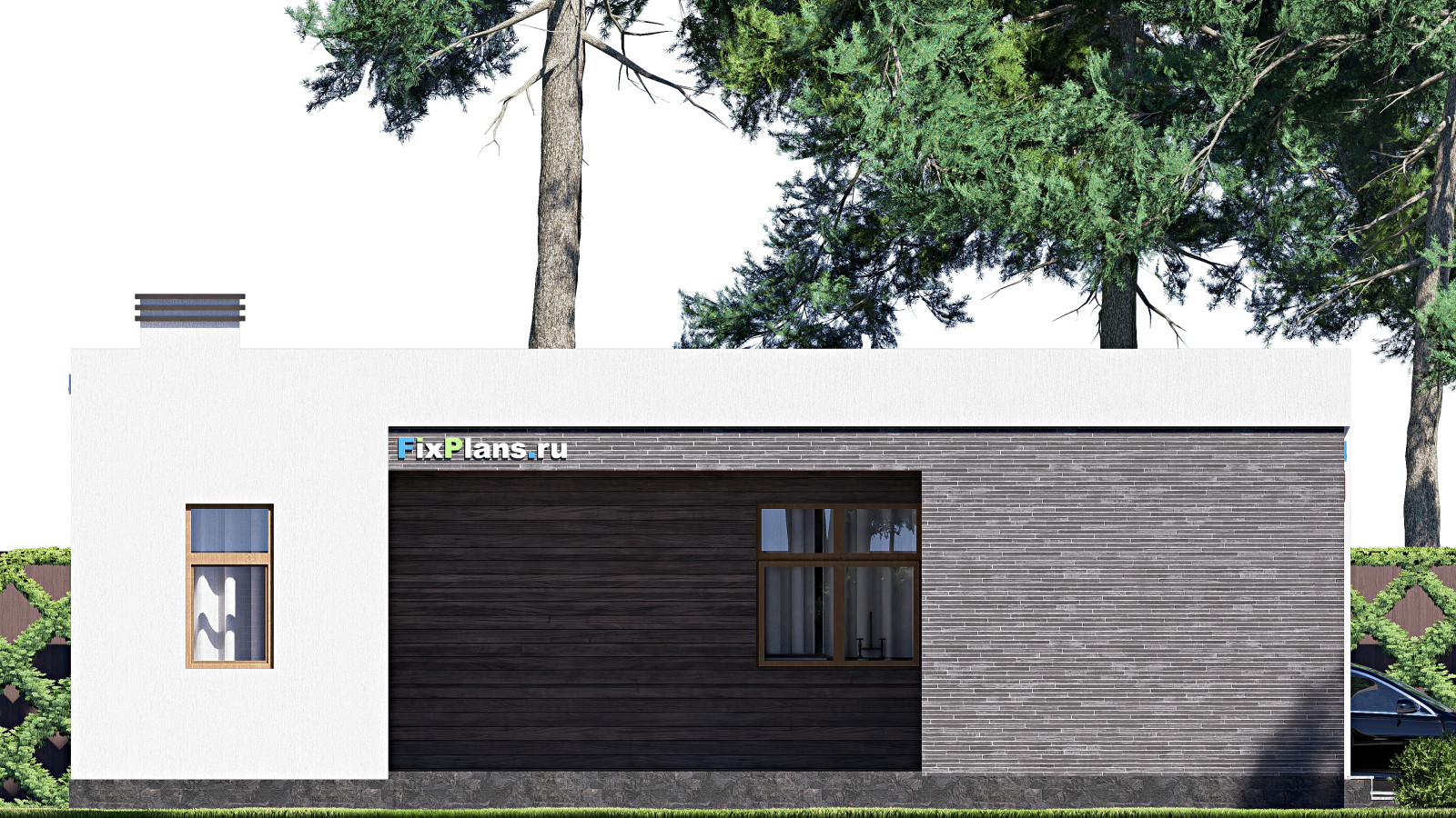 Проект одноэтажного дома 12х17м S161м2 F-18134