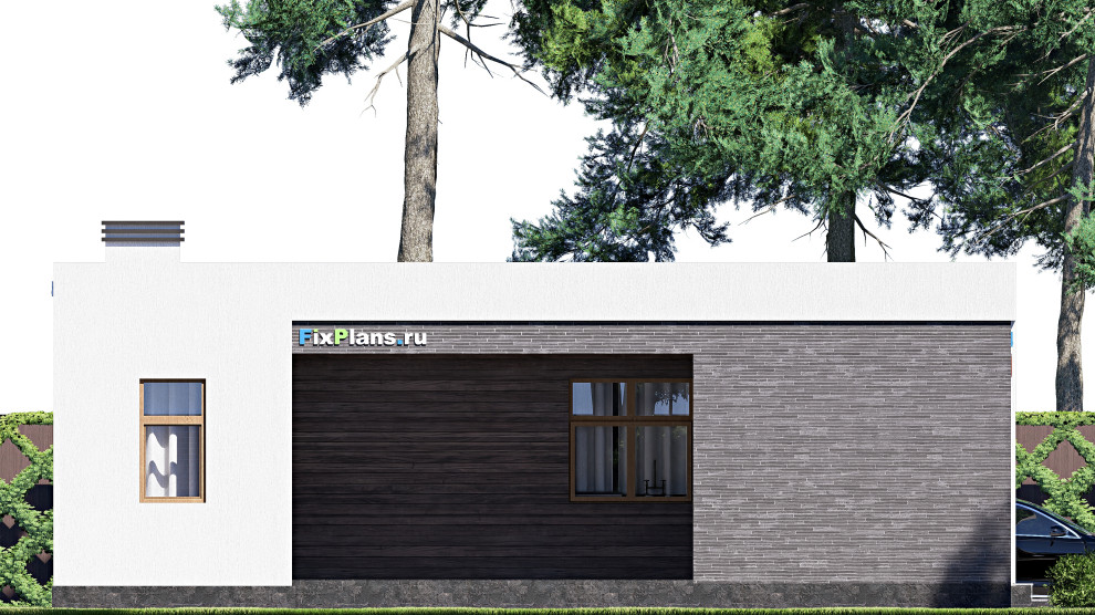 Проект одноэтажного дома 12х17м S161м2 F-18134