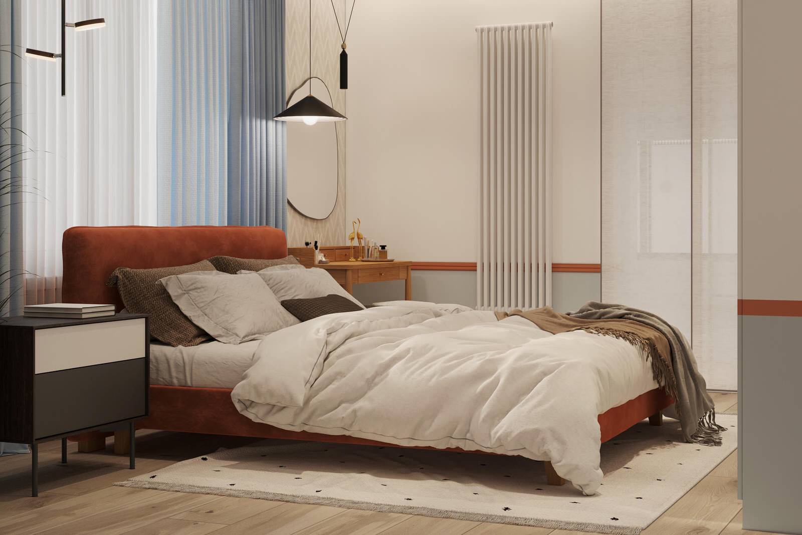 Дизайн интерьера квартиры в скандинавском стиле в ЖК "Московские ворота II"