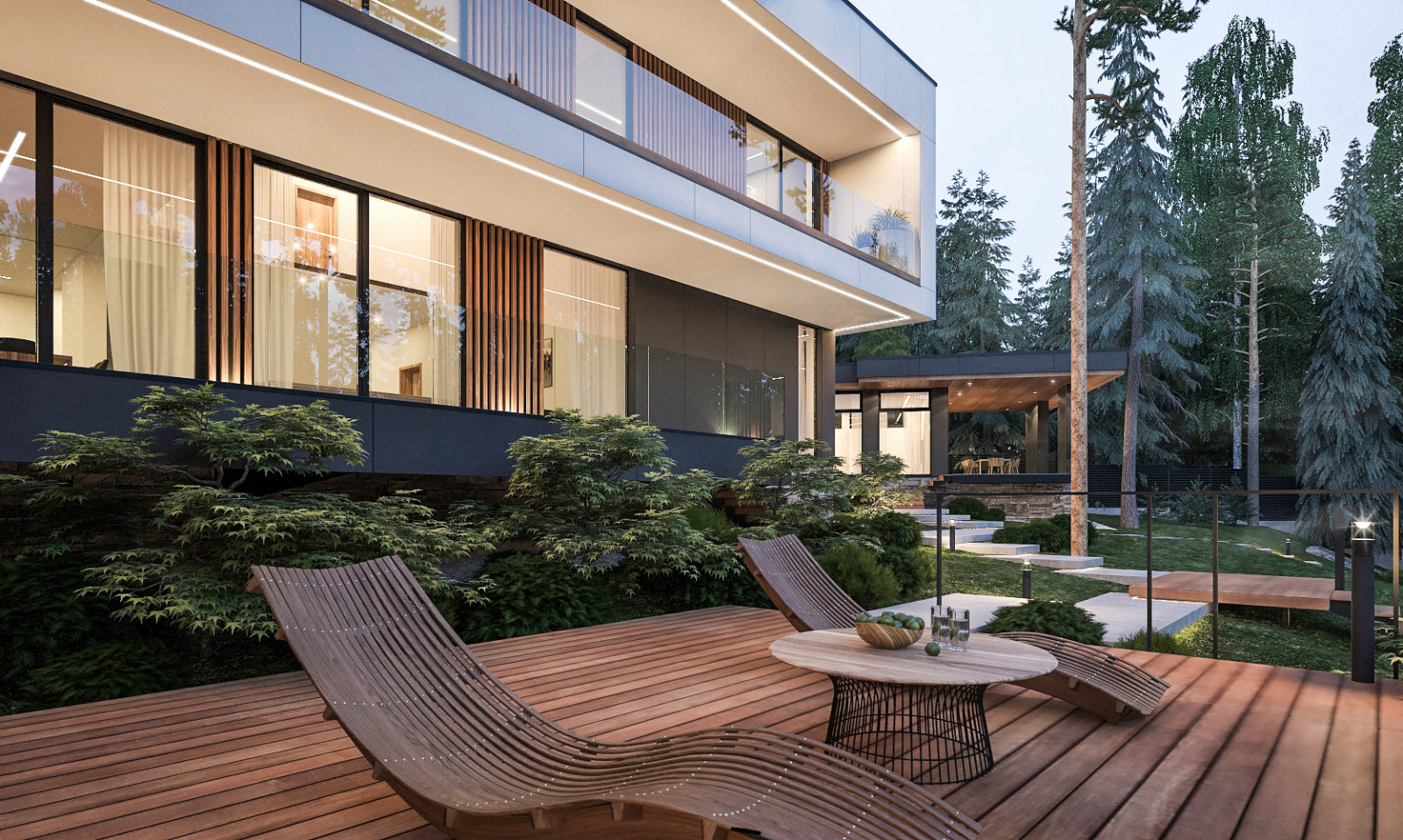 Обложка проекта: Современный дом 660 кв.м. на склоне