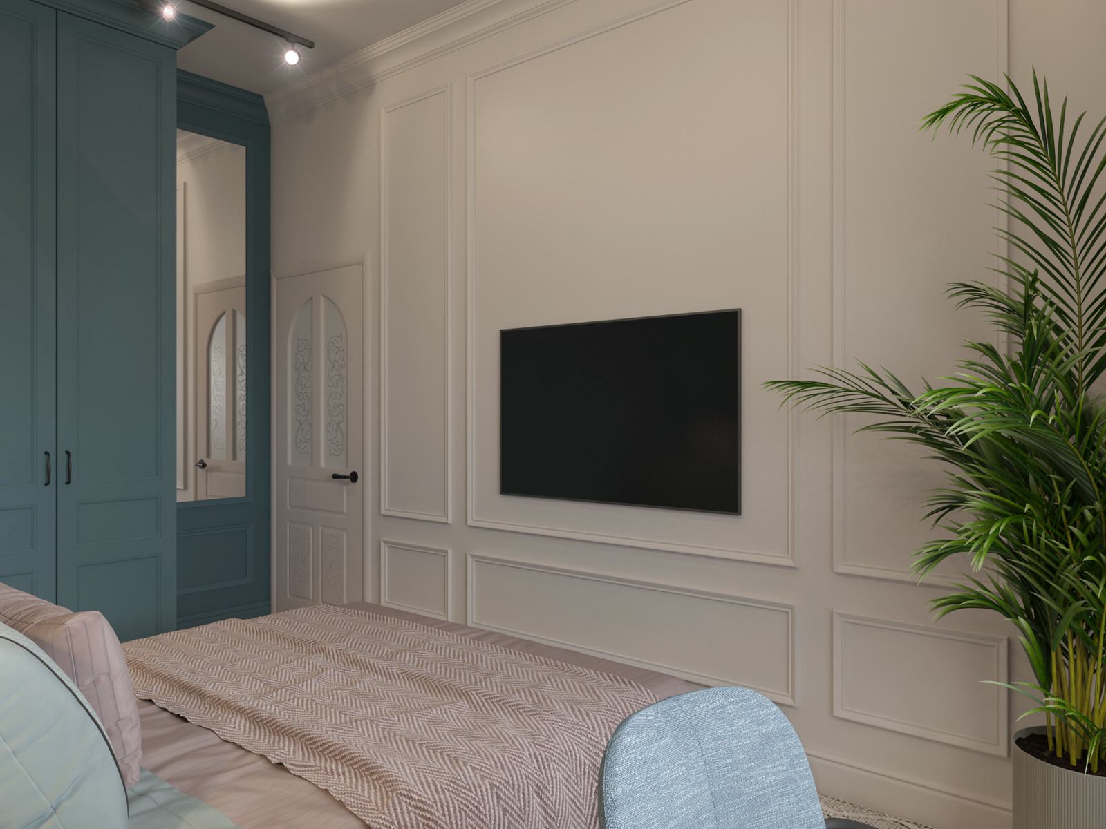 Спальня с лоджией на Травяной, Выборг