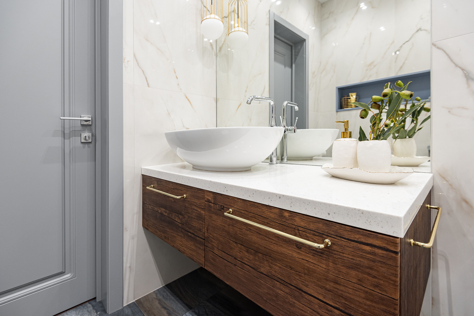 Реализованный проект трёхкомнатной квартиры в современном стиле, г. Уфа.