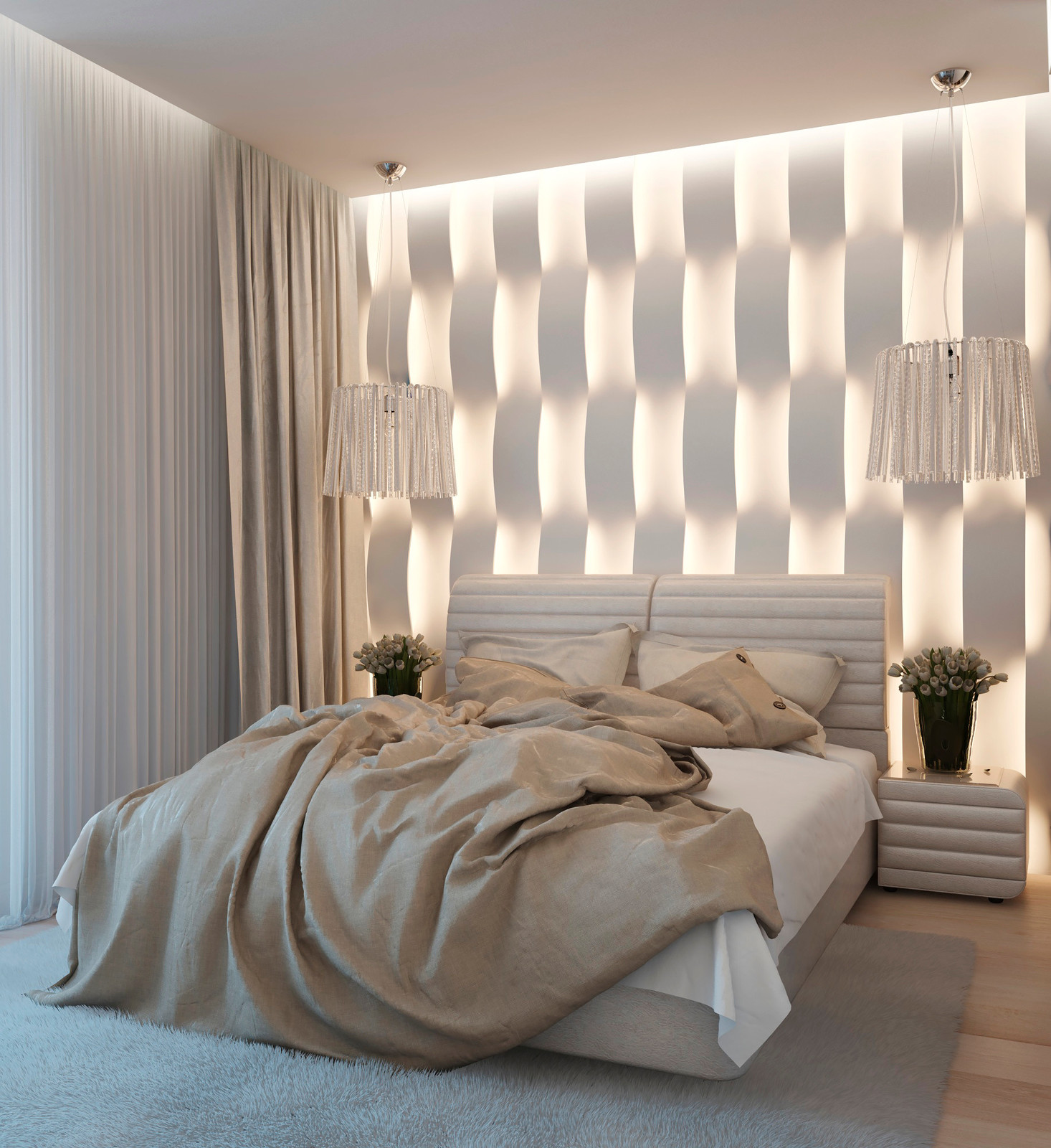 Проект спальни "Туманный лес"