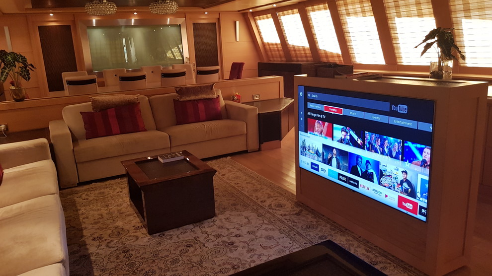 Модернизация мультимедиа систем на Мега яхте Waverunner 41метр