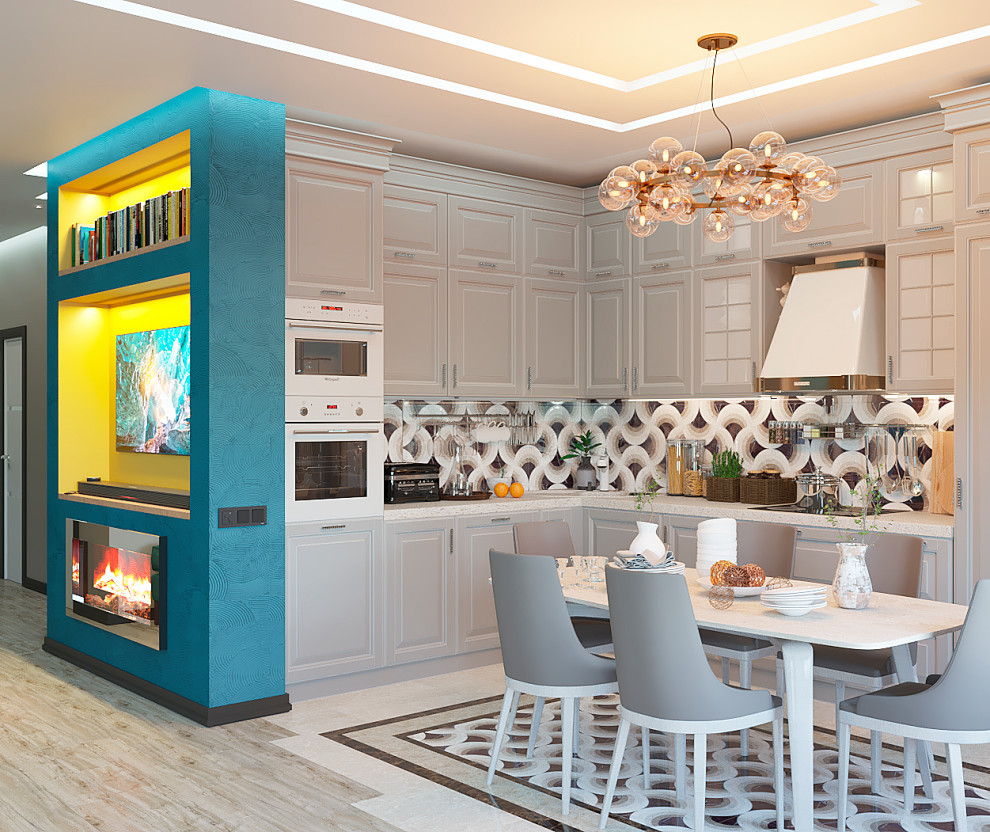 Яркая сочность. Трехкомнатная квартира на Озерной