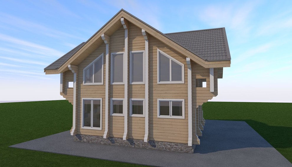 Обложка проекта: дом из клееного бруса